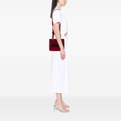 Medium Embroidered Velvet Roses Lady D Lite