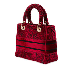 Medium Embroidered Velvet Roses Lady D Lite