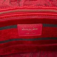 Medium Embroidered Velvet Roses Lady D Lite