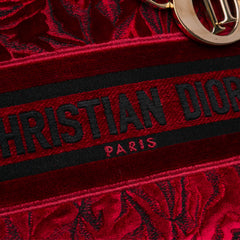 Medium Embroidered Velvet Roses Lady D Lite