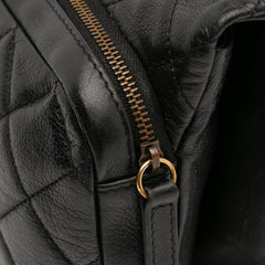 Quilted Calfskin CC Crown Flap
