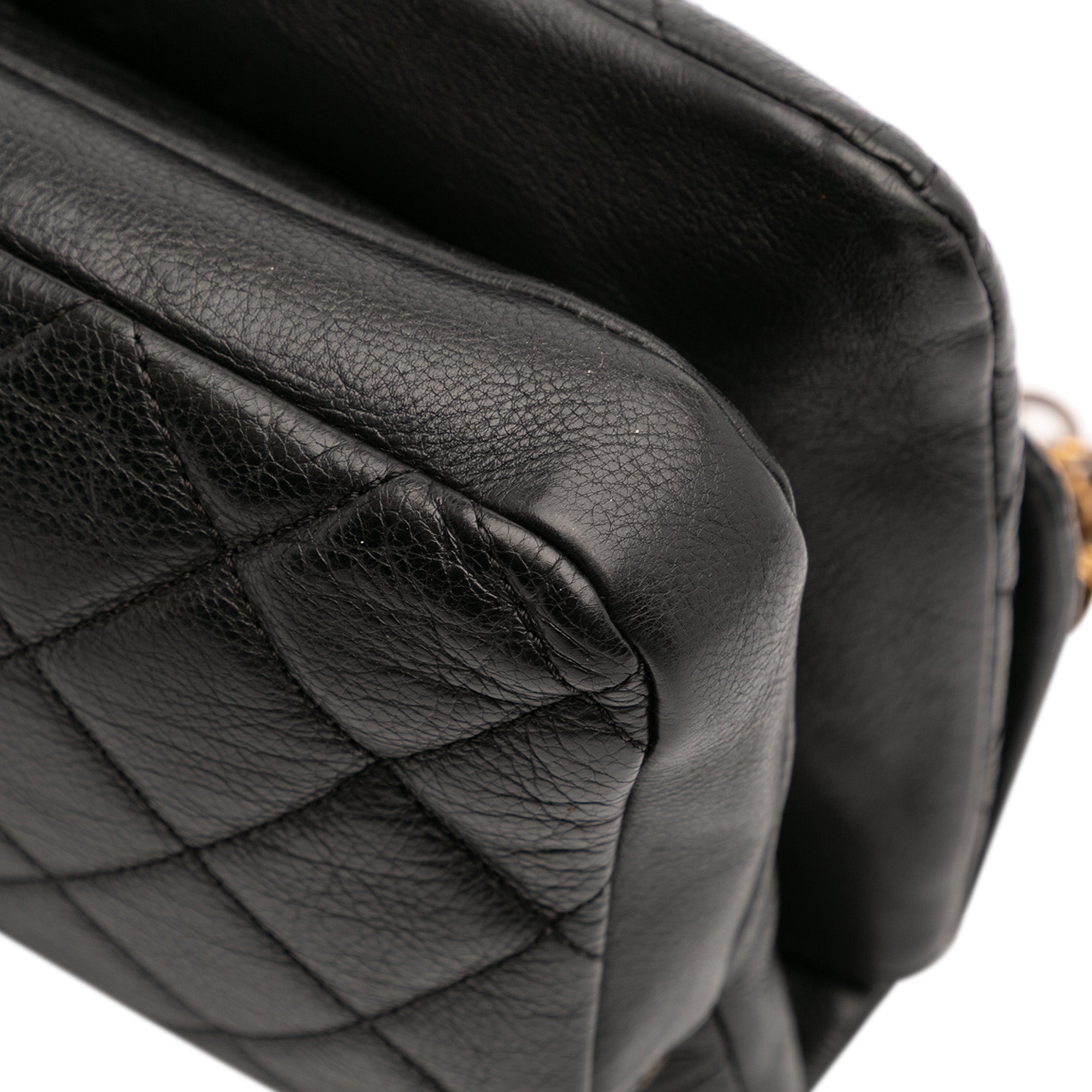 Quilted Calfskin CC Crown Flap