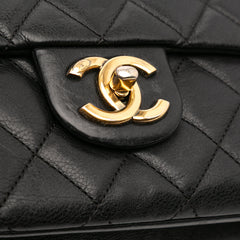 Quilted Calfskin CC Crown Flap