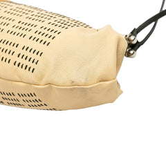 Leather Kiss Lock Shoulder Bag