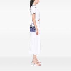 Mini Iridescent Lambskin Cannage Lady Dior