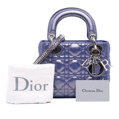 Mini Iridescent Lambskin Cannage Lady Dior