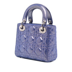 Mini Iridescent Lambskin Cannage Lady Dior