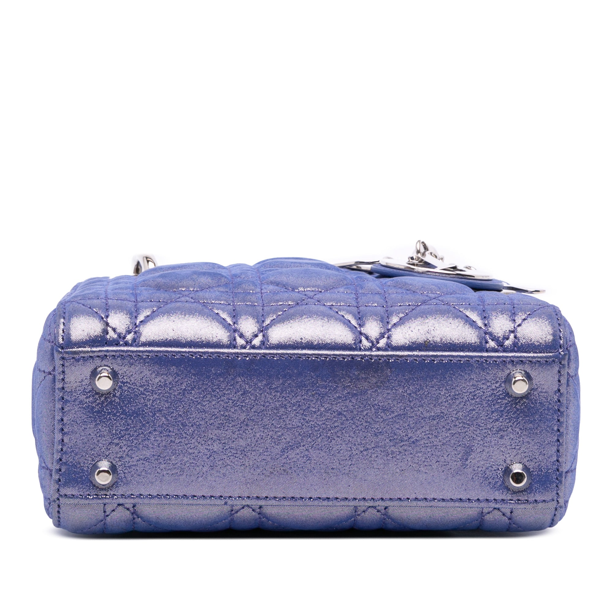 Mini Iridescent Lambskin Cannage Lady Dior