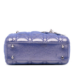 Mini Iridescent Lambskin Cannage Lady Dior