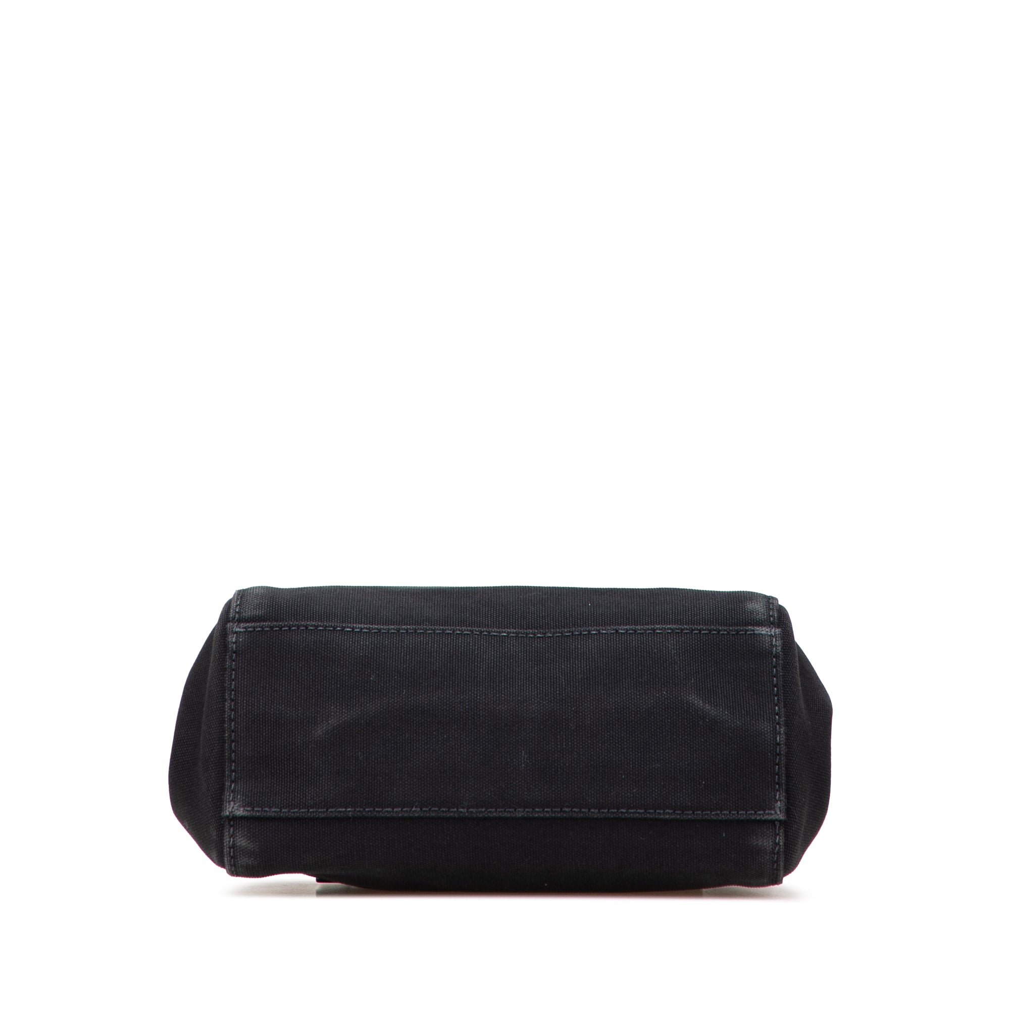 Small Canapa Canvas and leather Logo Satchel