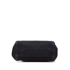 Small Canapa Canvas and leather Logo Satchel
