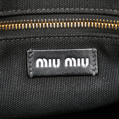 Small Canapa Canvas and leather Logo Satchel
