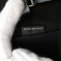 Small Canapa Canvas and leather Logo Satchel