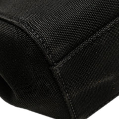 Small Canapa Canvas and leather Logo Satchel
