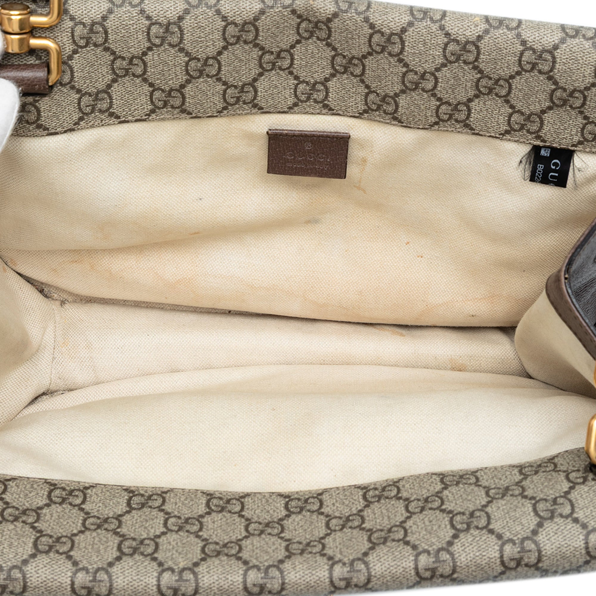 Medium GG Supreme Web Neo Vintage Double Flap Messenger Bag