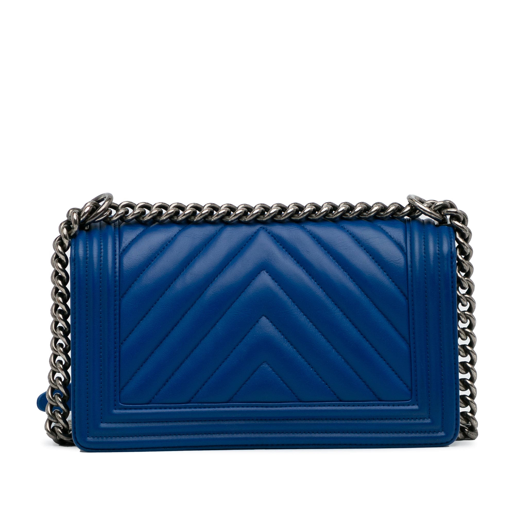 Medium Lambskin Chevron Boy Flap