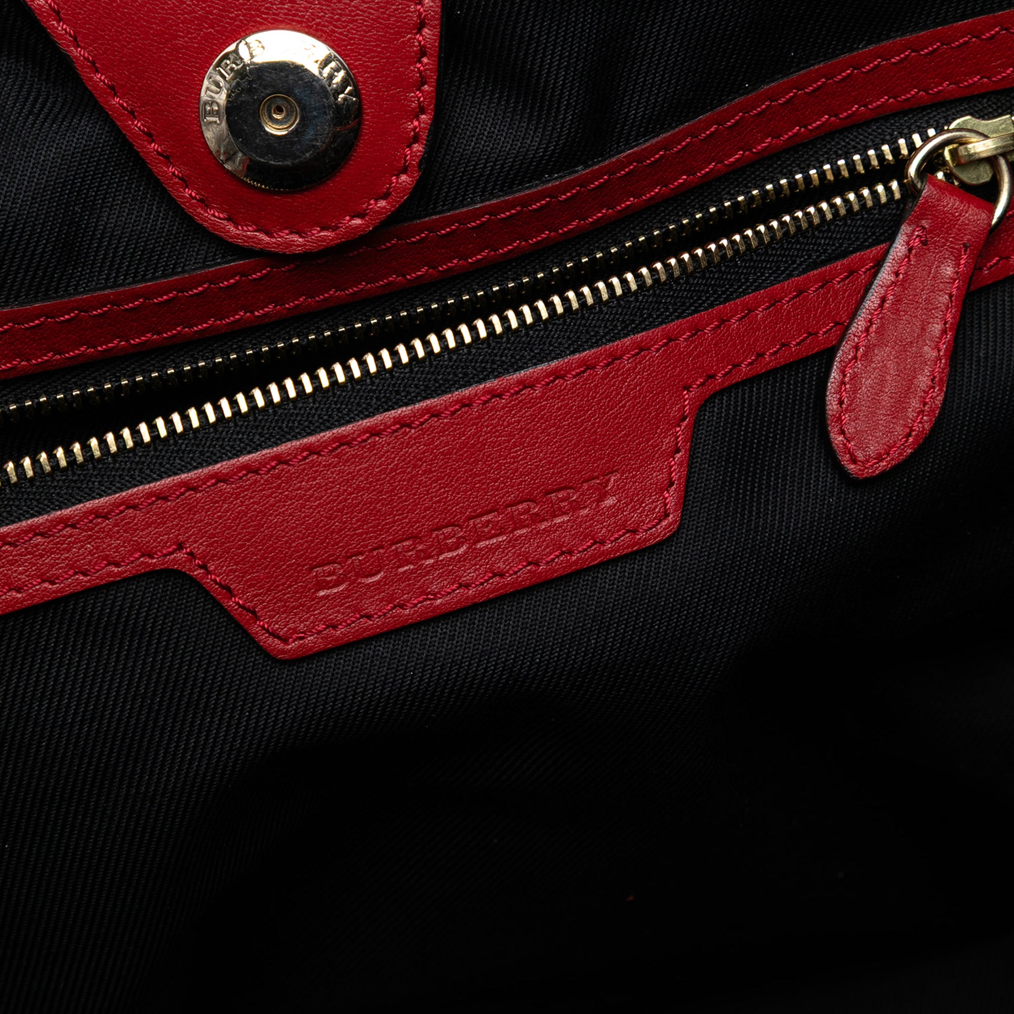 Small Haymarket Check Canvas and Leather Canterbury Tote