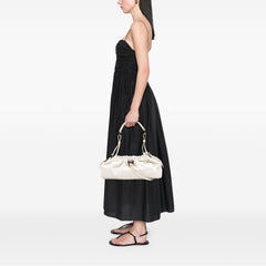 Leather Drawstring Shoulder Bag
