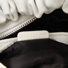 Leather Drawstring Shoulder Bag