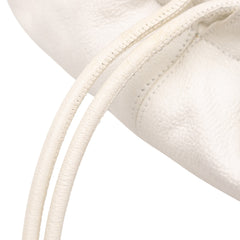 Leather Drawstring Shoulder Bag