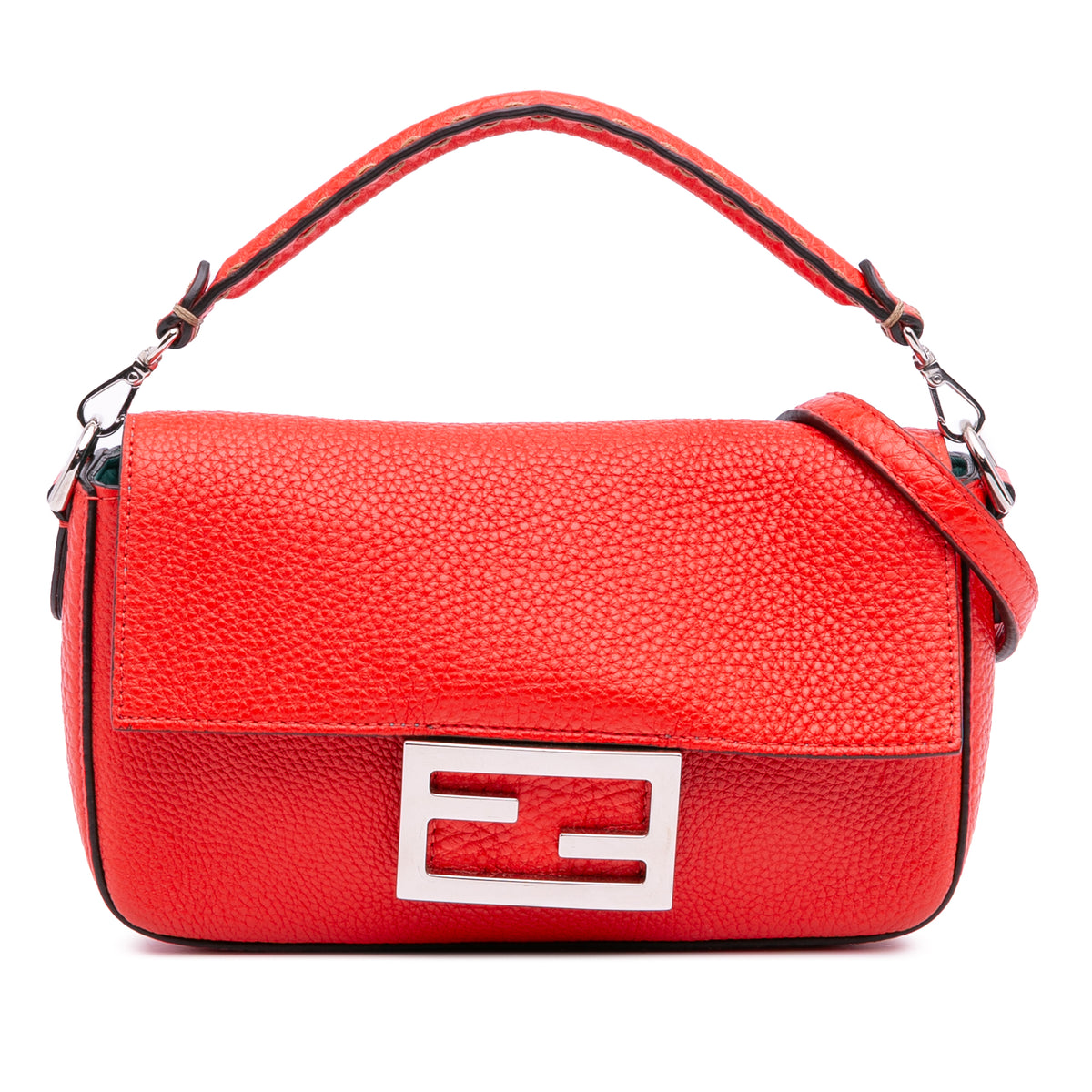 Mini Leather Baguette Satchel