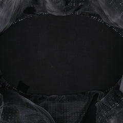 CC Mesh and Metallic Calfskin Bucket Bag