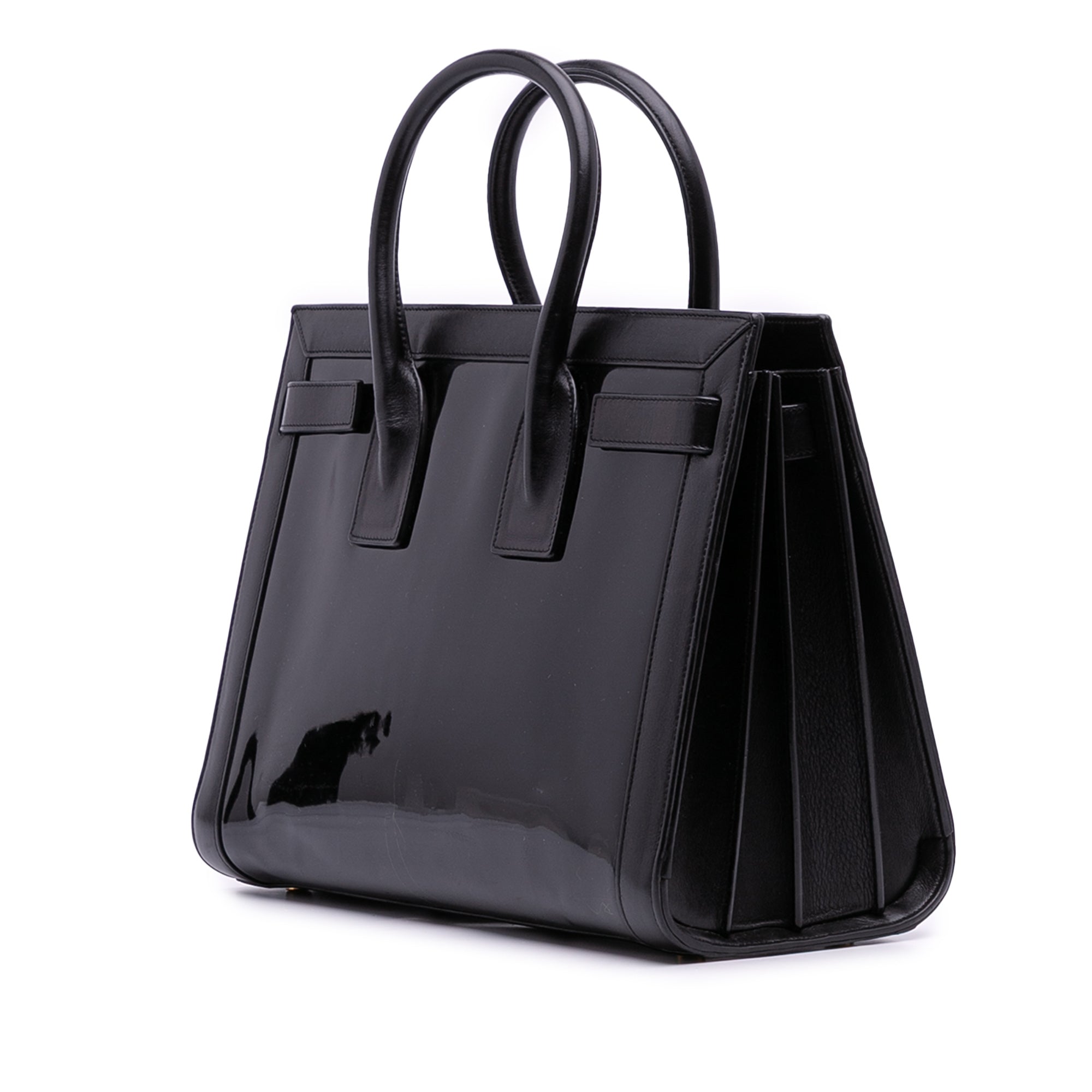 Small Patent Sac De Jour Satchel
