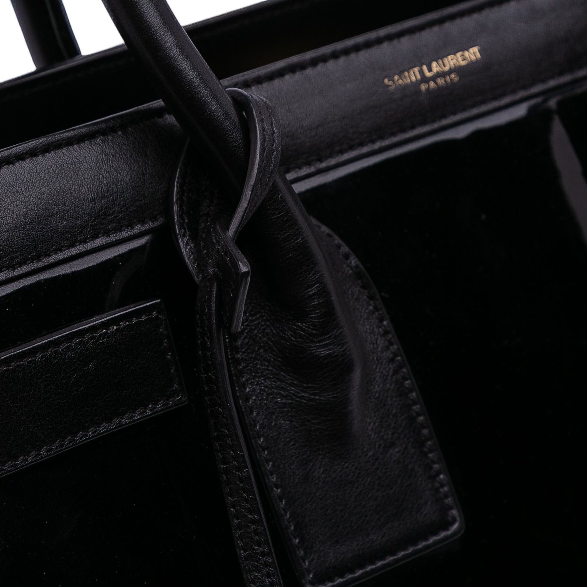 Small Patent Sac De Jour Satchel