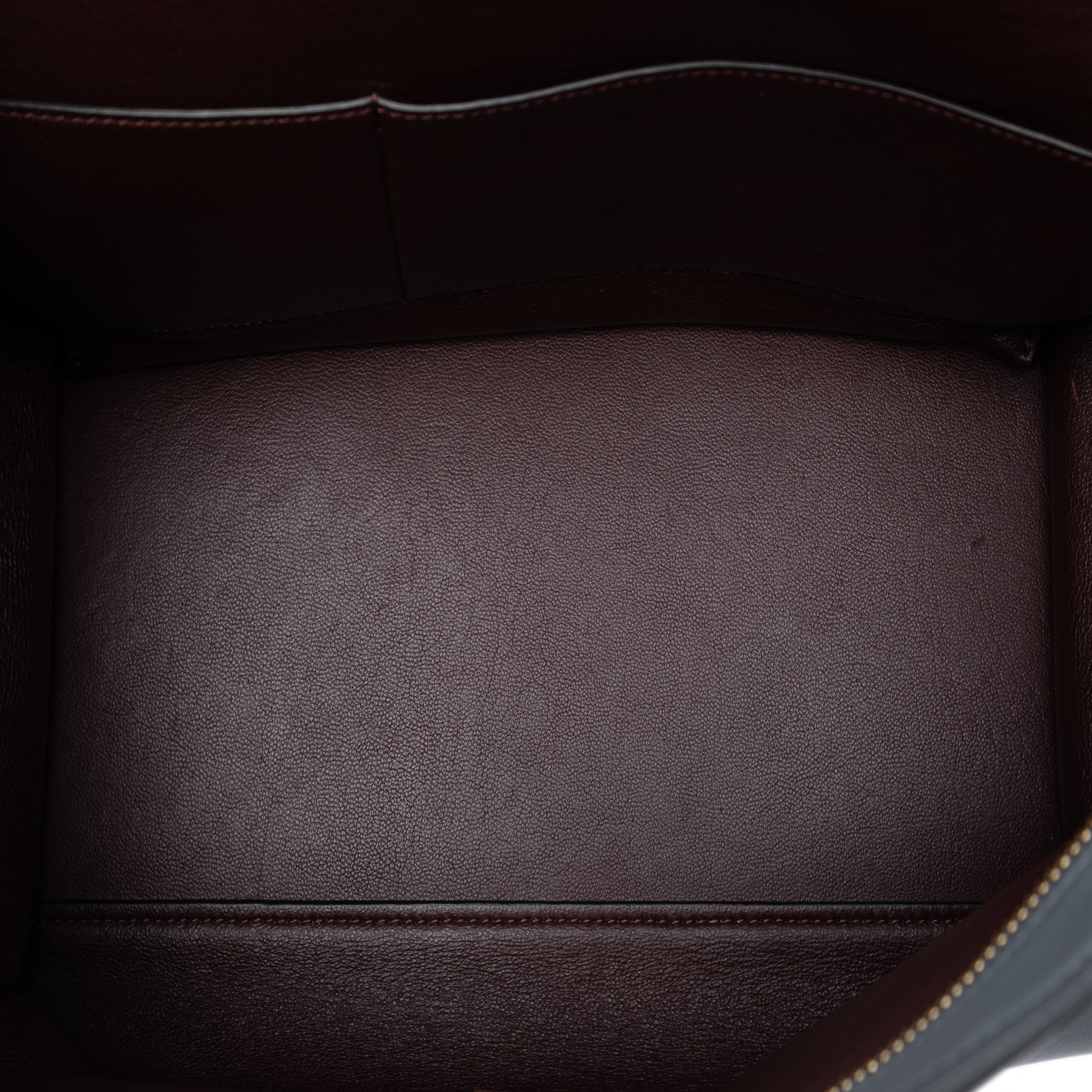 Medium Tricolor Calfskin and Suede Trapeze Satchel