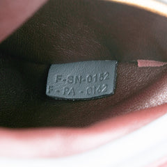 Medium Tricolor Calfskin and Suede Trapeze Satchel