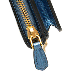 Saffiano Metal Oral Phone Wallet on Chain