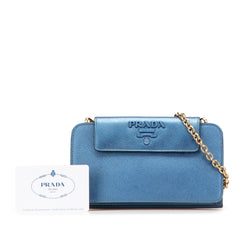 Saffiano Metal Oral Phone Wallet on Chain
