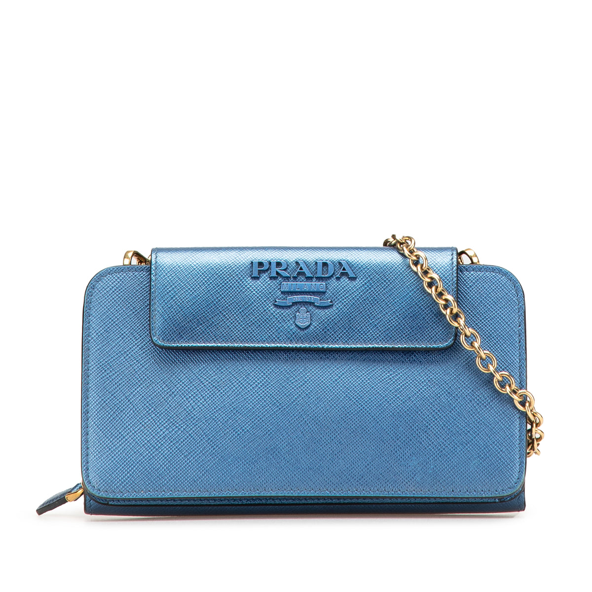 Saffiano Metal Oral Phone Wallet on Chain