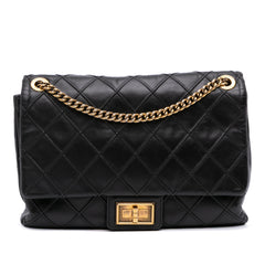 Large Reissue 2.55 Diamond Debossed Calfskin Cosmos Flap