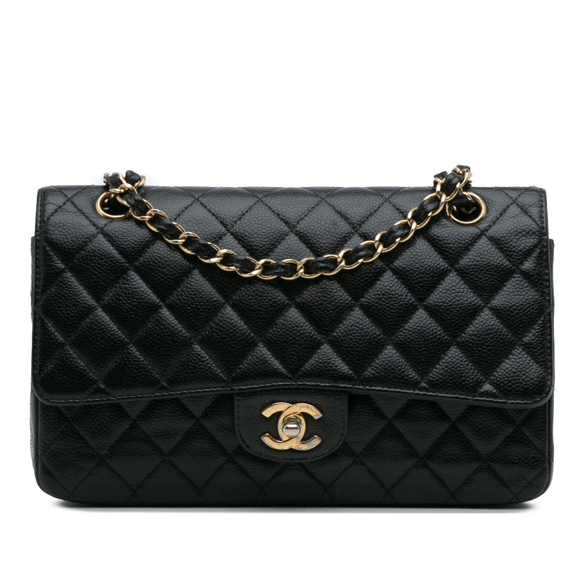 Medium Classic Caviar Double Flap
