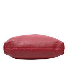 Tall Leather Bamboo Shopper Tote