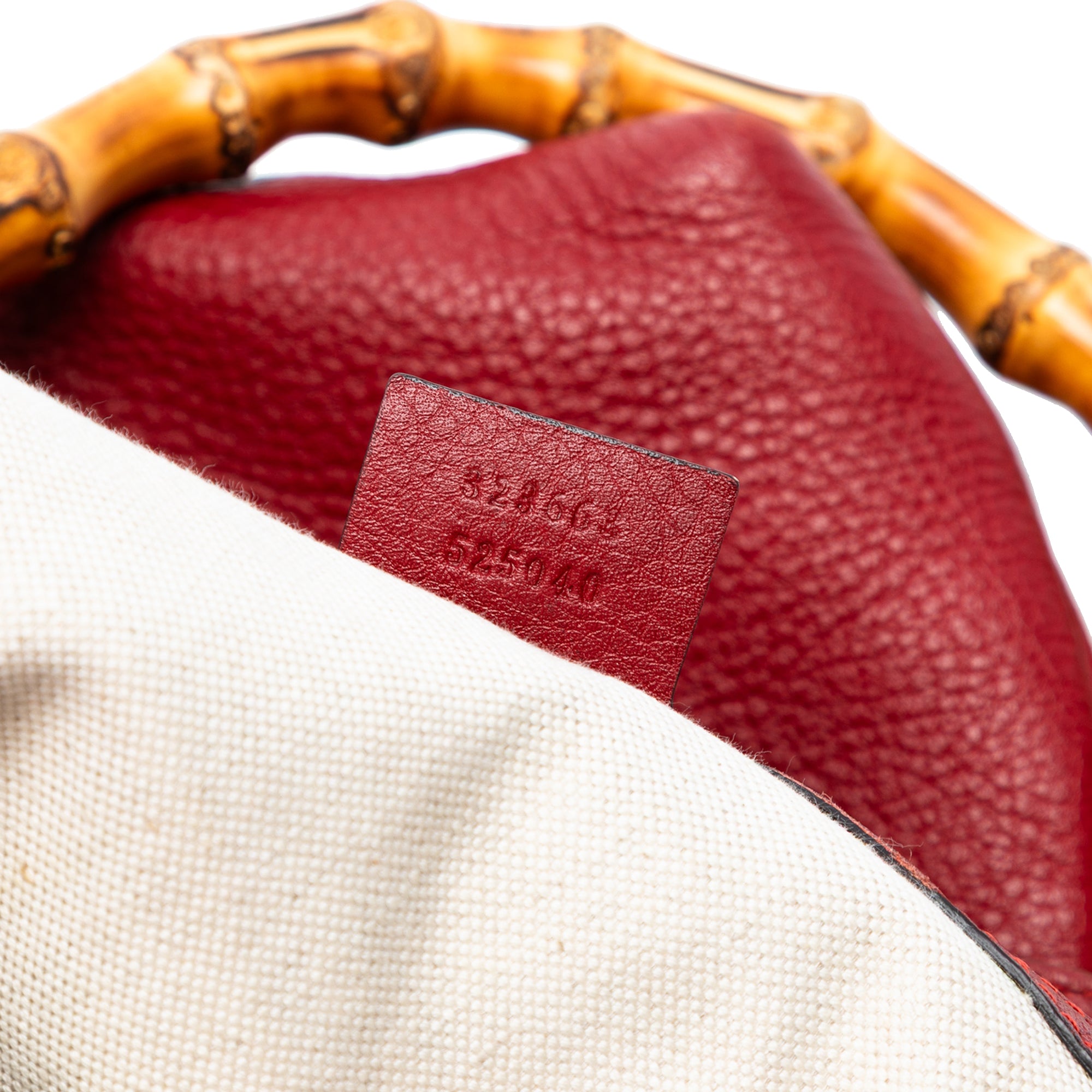 Tall Leather Bamboo Shopper Tote