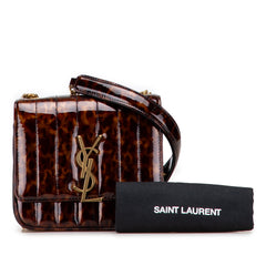 Small Patent Monogram Tortoiseshell Vicky Chain Bag