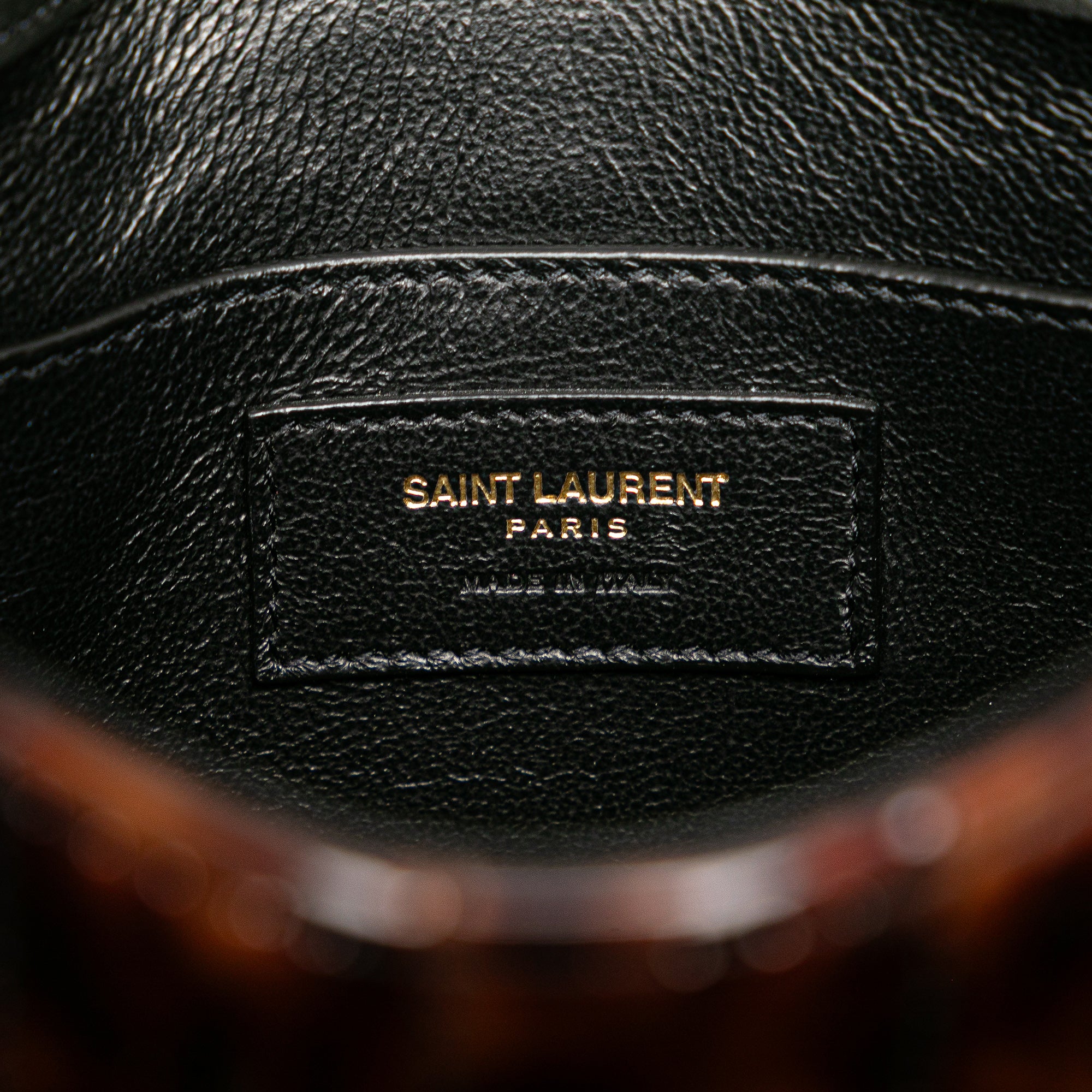 Small Patent Monogram Tortoiseshell Vicky Chain Bag