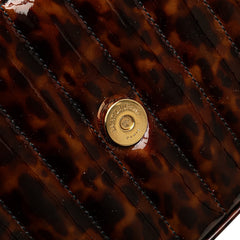 Small Patent Monogram Tortoiseshell Vicky Chain Bag