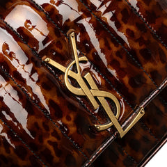 Small Patent Monogram Tortoiseshell Vicky Chain Bag
