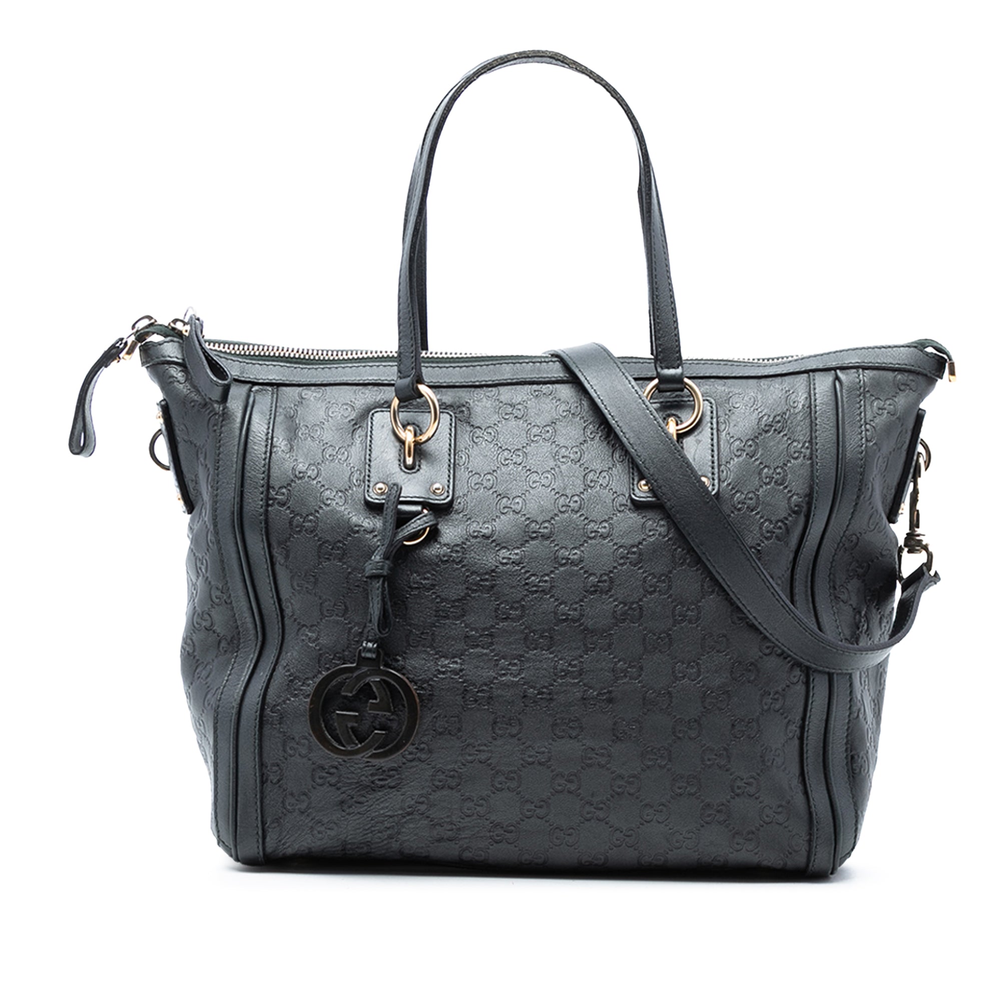 Guccissima Charm Satchel
