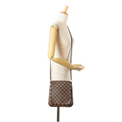 Damier Ebene Musette Salsa Long Strap