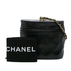 Quilted Lambskin Tassel Vanity Case