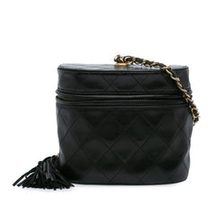Quilted Lambskin Tassel Vanity Case