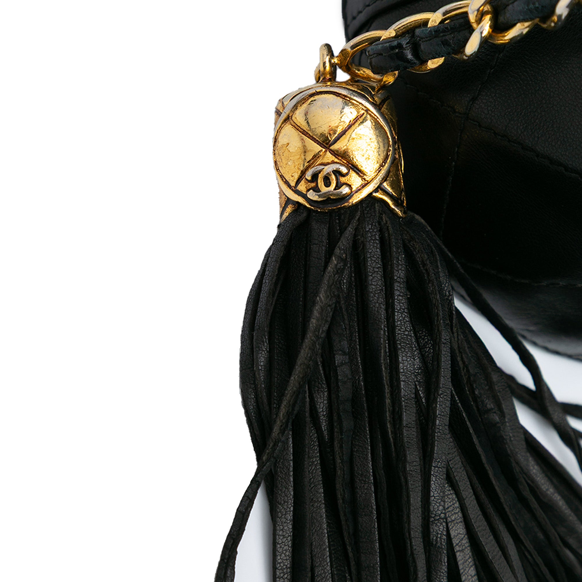 Quilted Lambskin Tassel Vanity Case