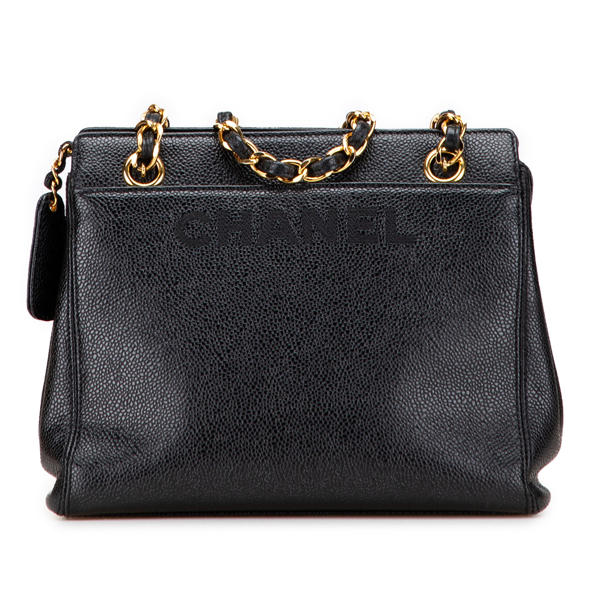 Caviar Logo Chain Tote