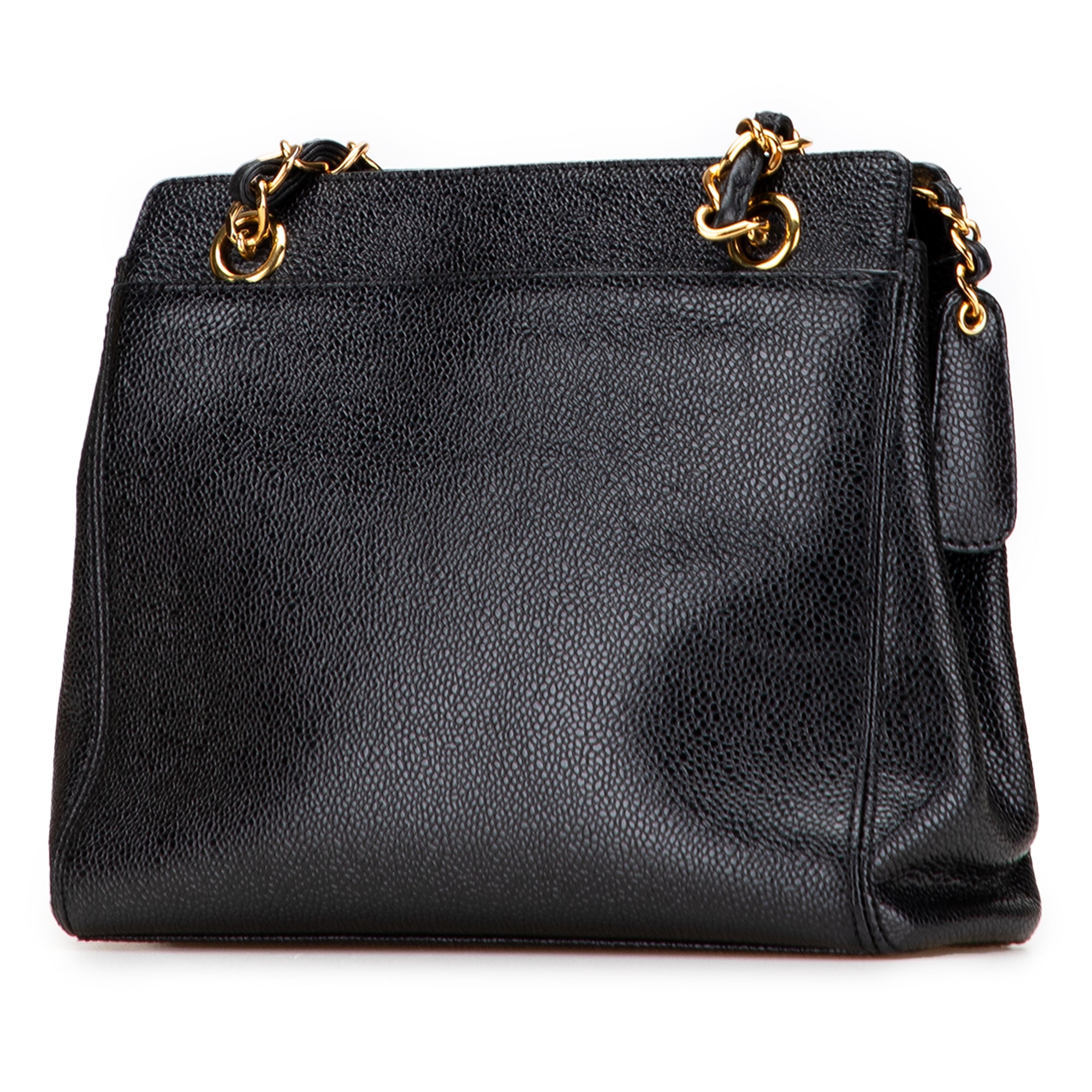 Caviar Logo Chain Tote