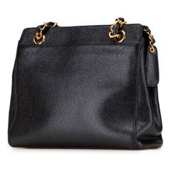 Caviar Logo Chain Tote