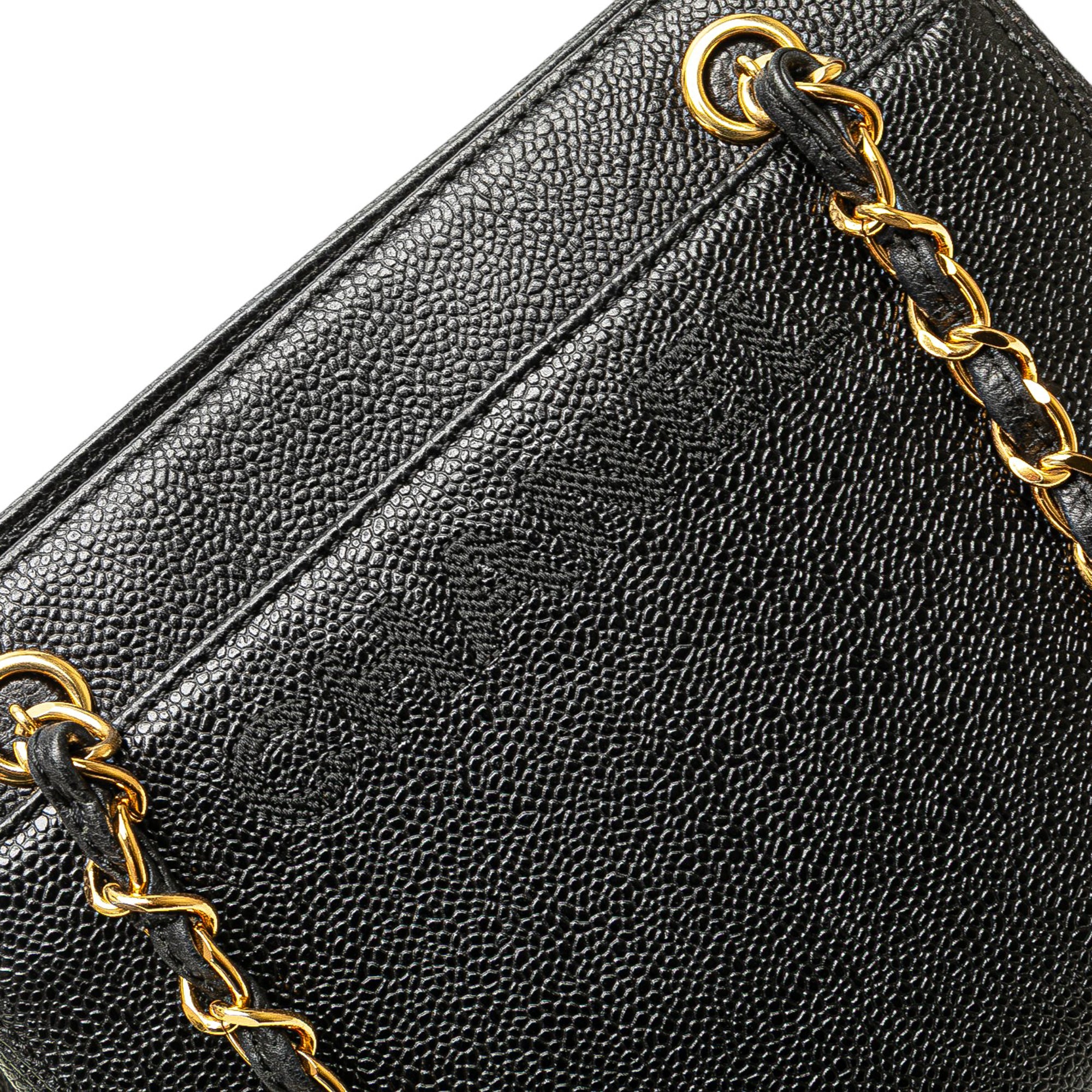 Caviar Logo Chain Tote